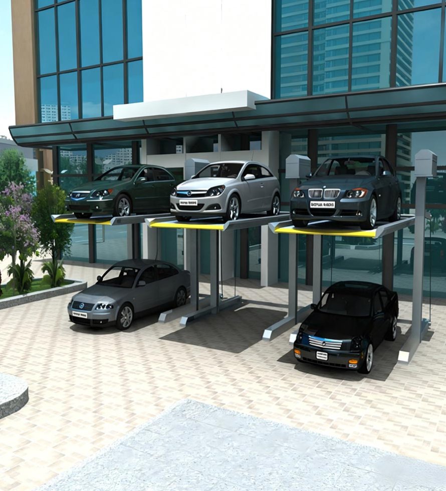 _0057_Motor drive two post parking lift 6