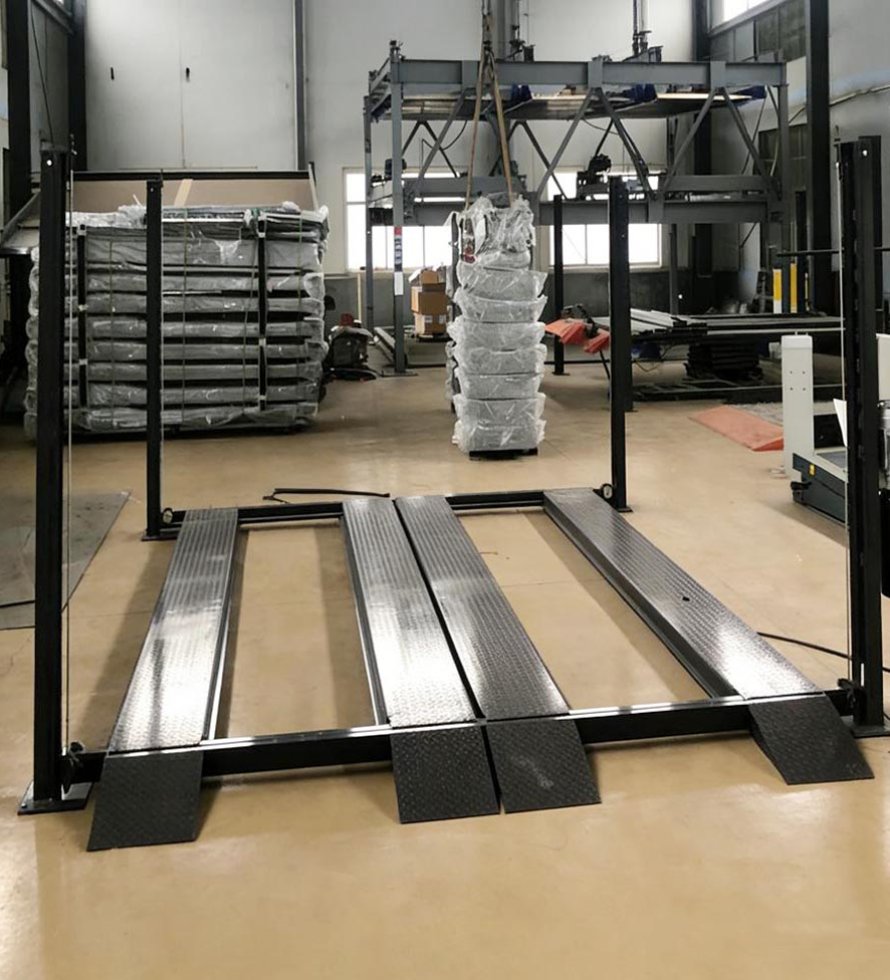 _0002_4 Cars Four Post Parking Lift 8