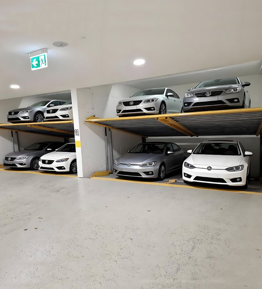 Home Garage CE Certificate Hydraulic Underground Inclined Car Stacker Auto Elevator with Pit Vehicle Parking Lift