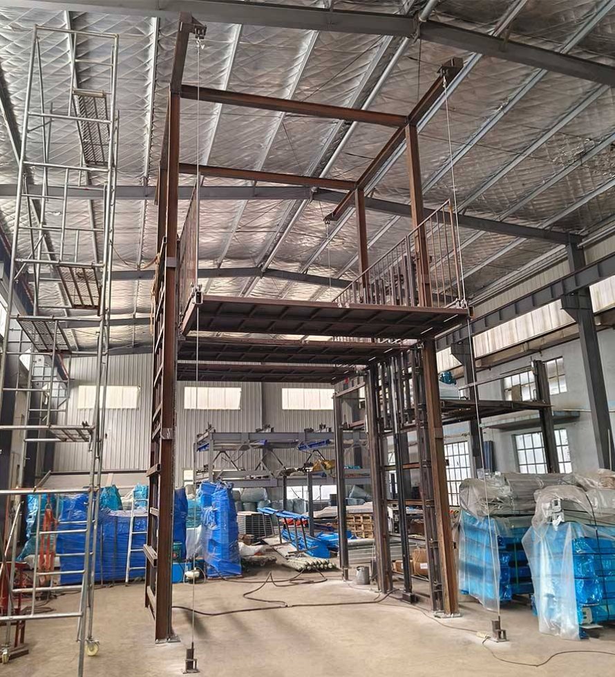 Factory Sale Hydraulic Rail Guide Vehicle Elevator Lifing Table Car Lift Platform	