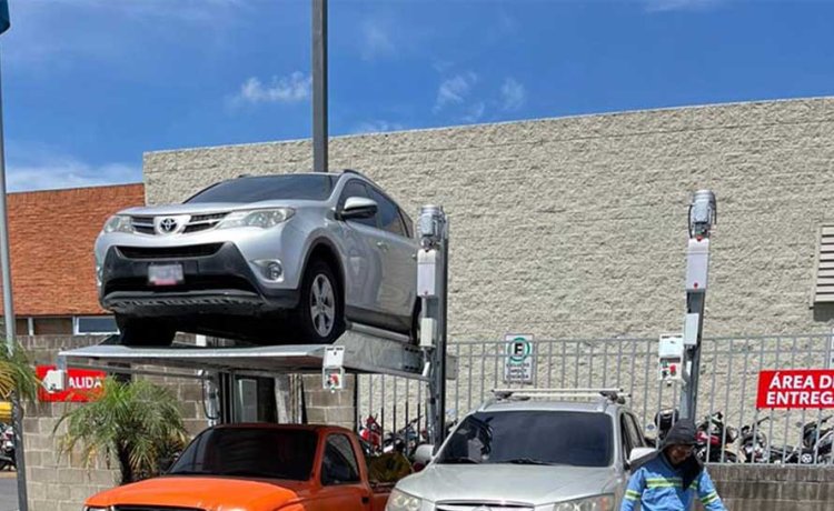Double Level Two Post Parking Lift
