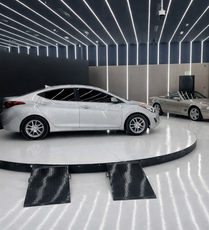 360 Degree Vehicle Rotating Platform Car Turntable