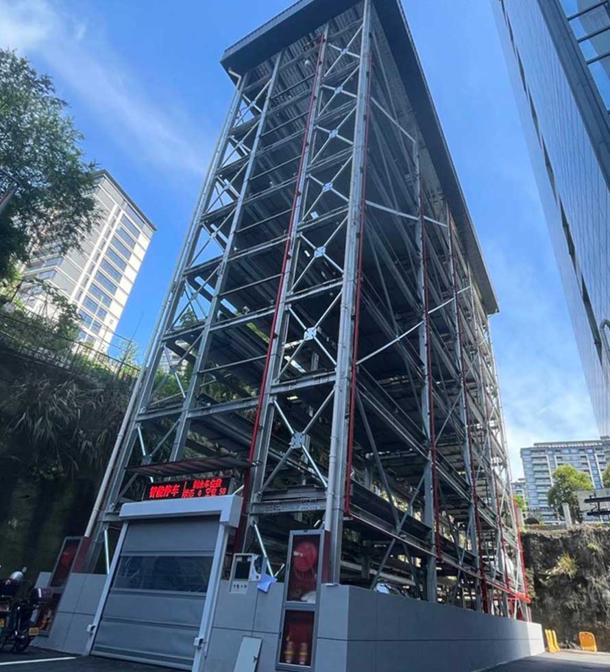 Automated Tower Parking Stacker Crane System