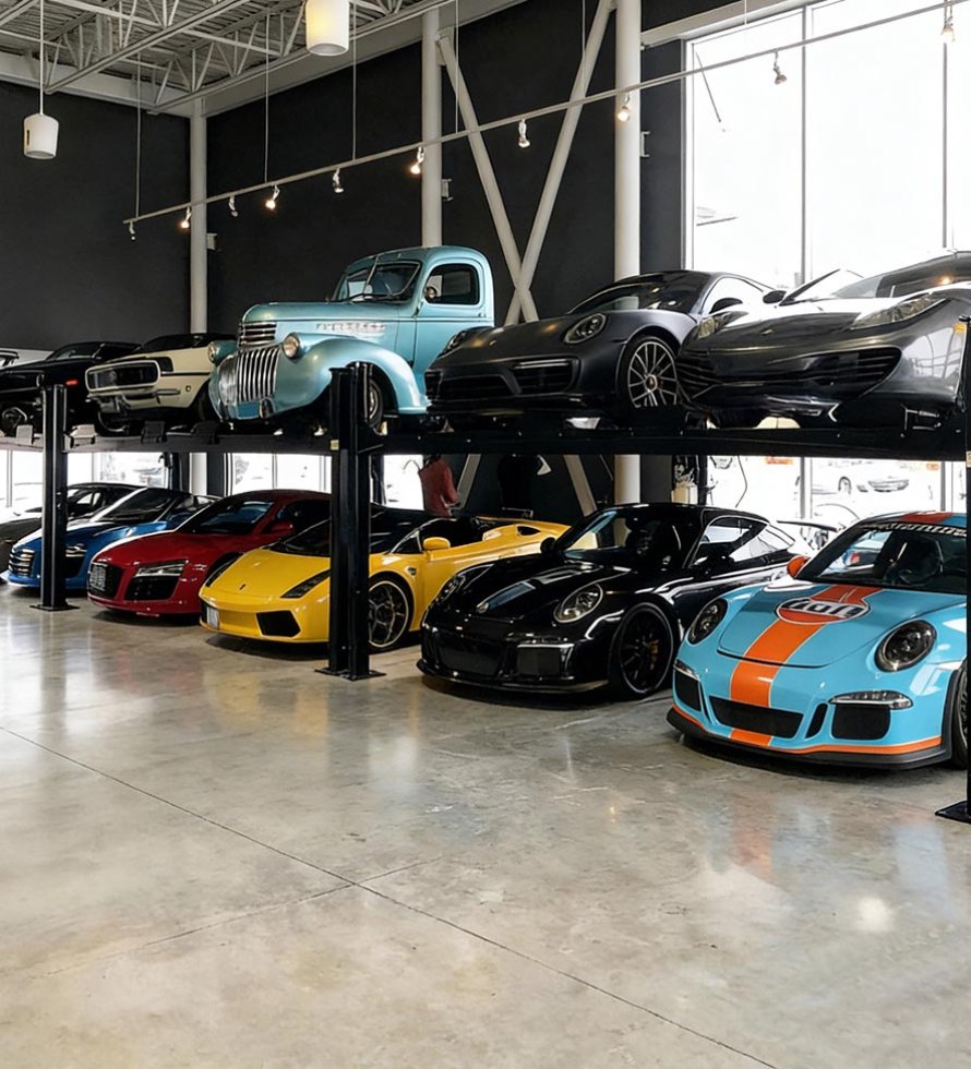 Four Post 4 Cars Parking Lift