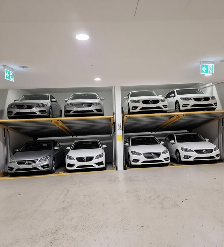 Hydraulic Pit Inclined Car Parking Lift for Residential & Commercial Parking