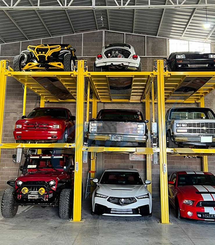Triple Level Car Parking Lift System in Mexico