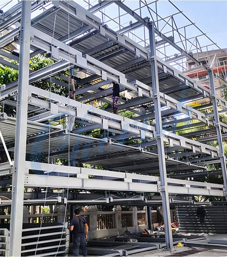 5 Level Smart Car Parking System Project for 26 Cars in India