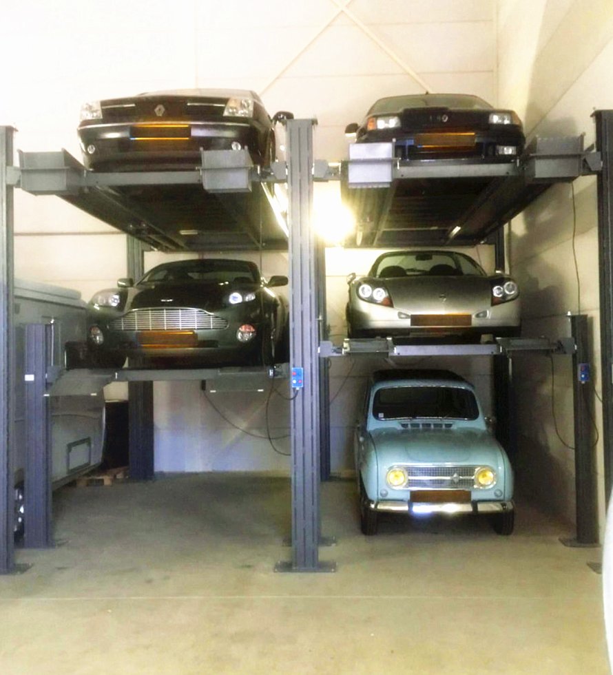 Four Post 4 Cars Parking Lift