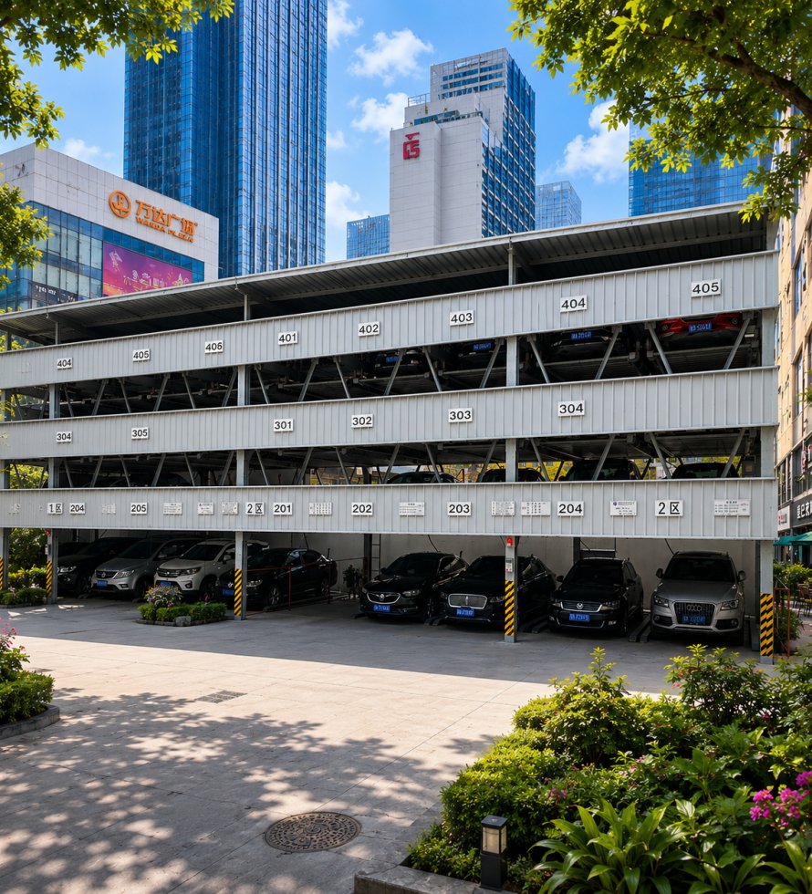6 Level Intelligent Puzzle Parking System Automated Multi-Level Parking Garage