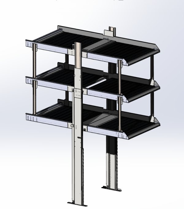 Latest Design: Customized 3-Level Pit Parking Lift
