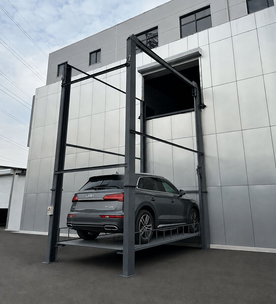 Hydraulic Four Post Auto Car Floor to Floor Transfer Lift Platform