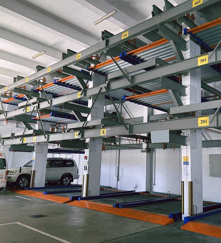 PLC Control Multi Level Motor Drive Automatic Puzzle Car Parking System