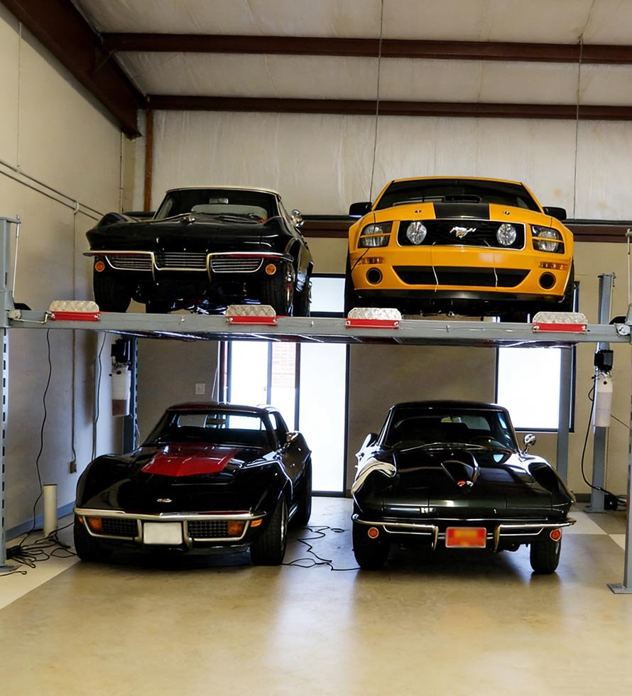_0074_4 Cars Four Post Parking Lift 6