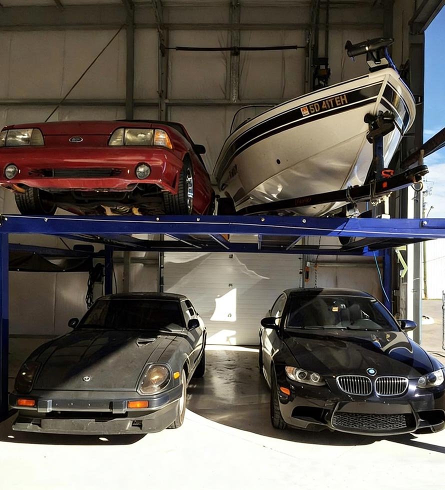_0077_4 Cars Four Post Parking Lift 3