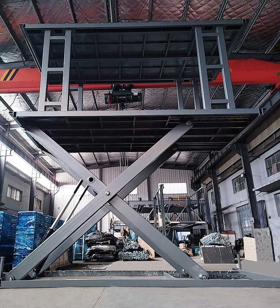 Hydraulic Double Deck Scissor Vehicle Lift Platform
