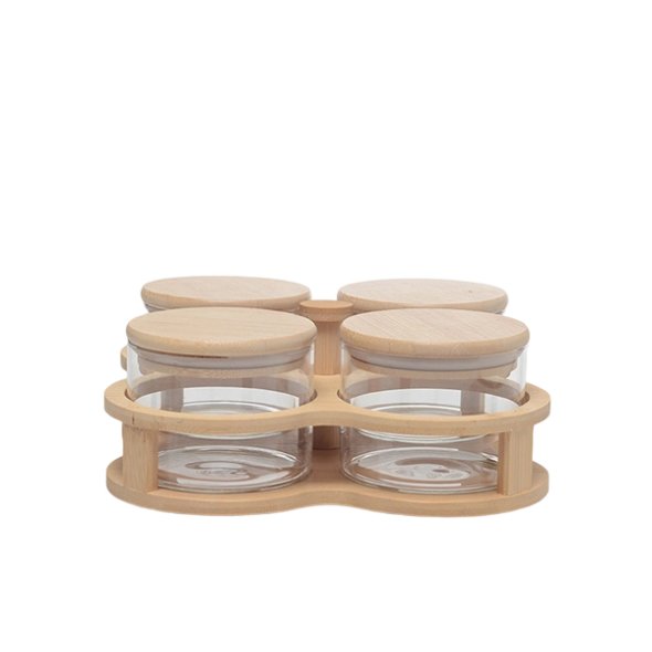 M3401 4Pcs Storage Bamboo Rack Set