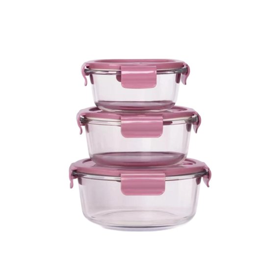 G3610 Round Food Container With Air-letout Lids