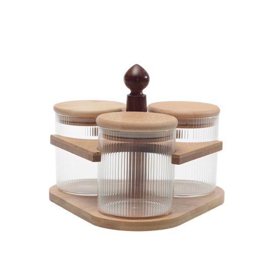 M3602 3Pcs Storage Bamboo Rack Set