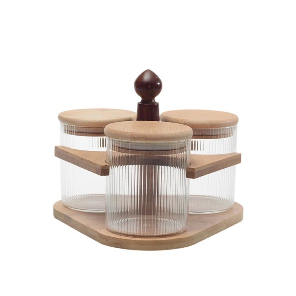 M3602 3Pcs Storage Bamboo Rack Set