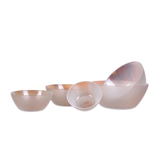 Embossed Glass Bowl K1917