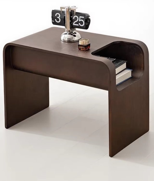 Minimalist Solid Wood Side Table | Modern End Table for Living Room & Bedroom
