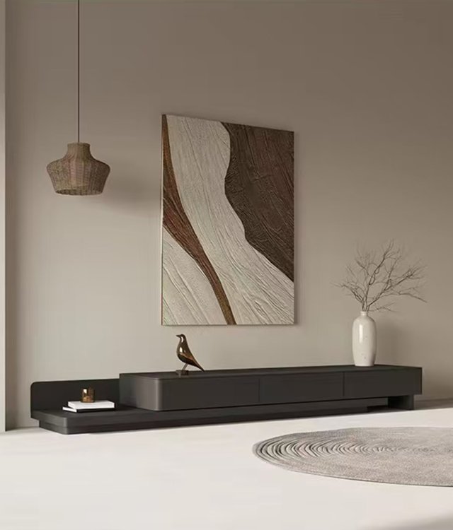 Modular Floating TV Stand | Minimalist Extendable Media Console with Storage Drawers