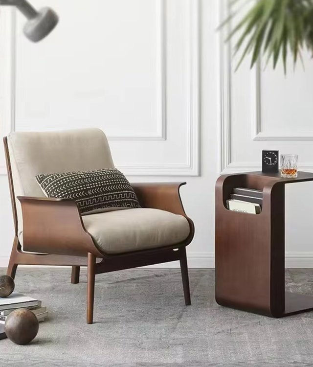 Minimalist Solid Wood Side Table | Modern End Table for Living Room & Bedroom