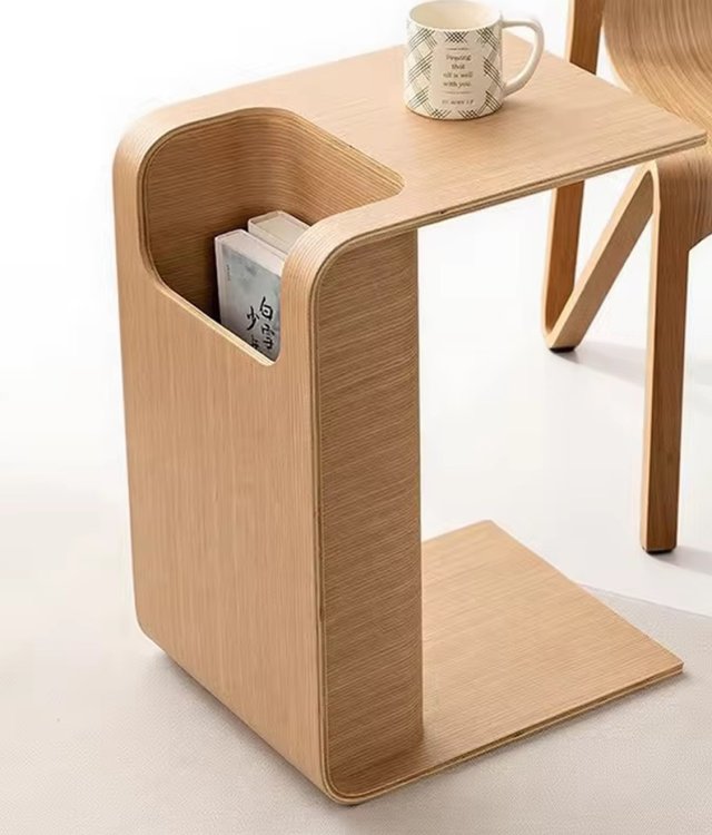 Minimalist Solid Wood Side Table 