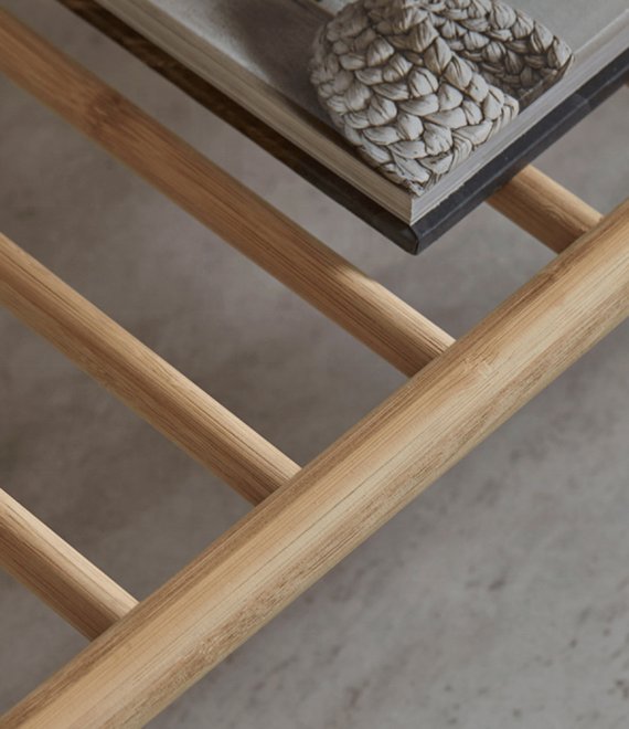 Nordic Bamboo Wood Console Table With Storage Shelf Entryway Hallway Sofa Console Desk Wholesale Supply