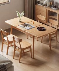 Space-Saving Extendable Dining Furniture, Solid Wood Dining Table for Nordic Small Household & Restaurant Bulk Order