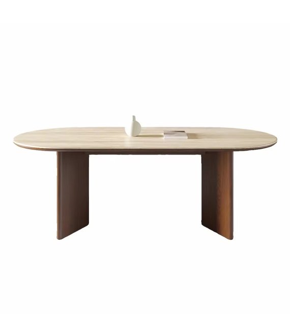 Stable Panel Support Home Dining Furniture, Solid Wood Dining Table for Nordic Living Space & Hospitality Bulk Project