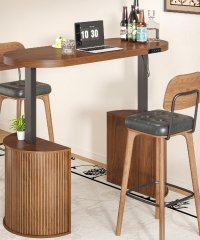 Electric Height Adjustable Standing Desk With Storage Cabinet Modern Curved Home Office Computer Desk