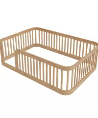 Solid Wood Floor Bed With Guardrail Toddler Safety Bed Montessori Kids Bed For Children Room Wholesale