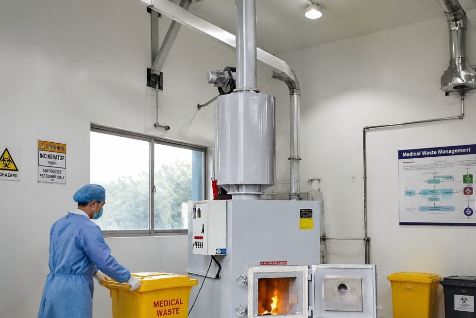 Huariton HI-100 Medical Waste Incinerator Delivered to Support Safe Healthcare Waste Management in the USA
