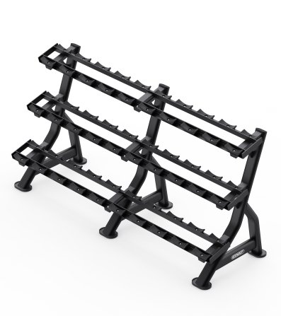 Commercial 3-Tier Vertical Dumbbell Rack | HDR09