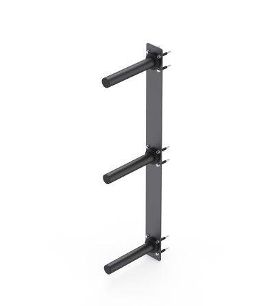 Wall-Mounted 3-Post Olympic Weight Plate Rack | WS04