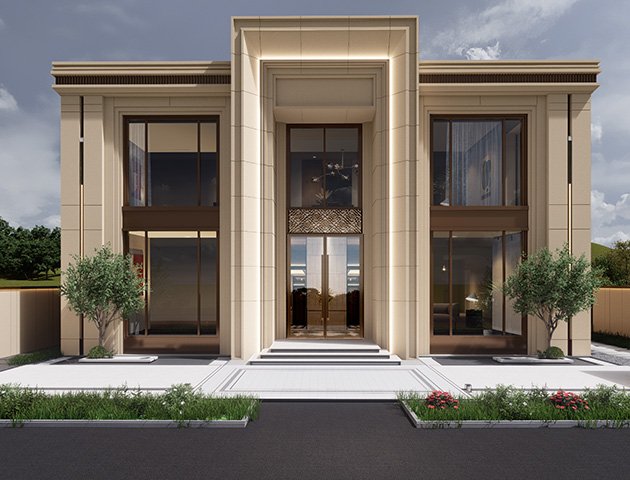 multi floor steel villa hospitality construction