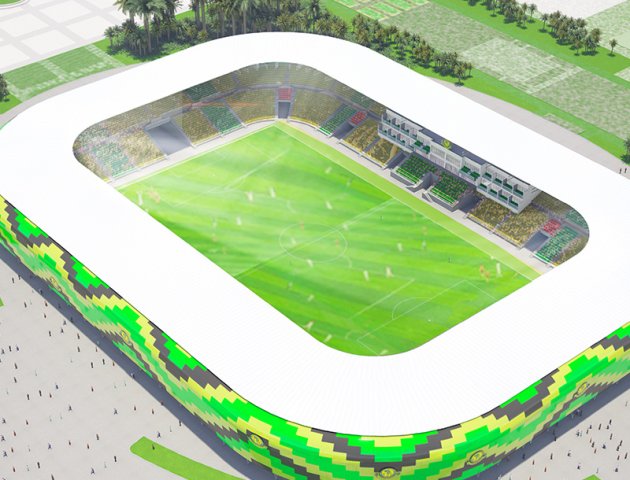 semi open sports stadium