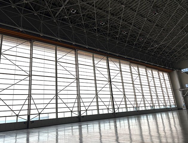 Steel structure hangar