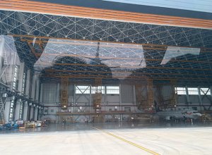 Low cost steel structure hangar