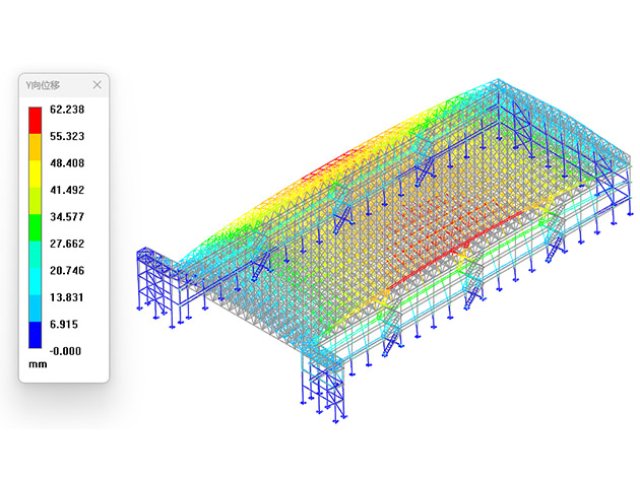 Modèle de hangar à structure en acier