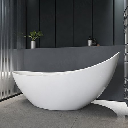 GD-8220 Oval White Acrylic Bathtub