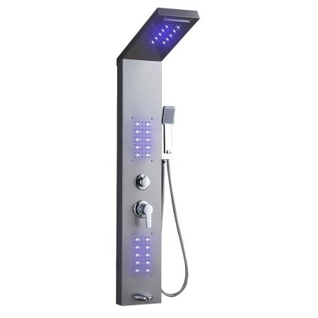 6660Wall-mounted stainless steel waterfall shower column set