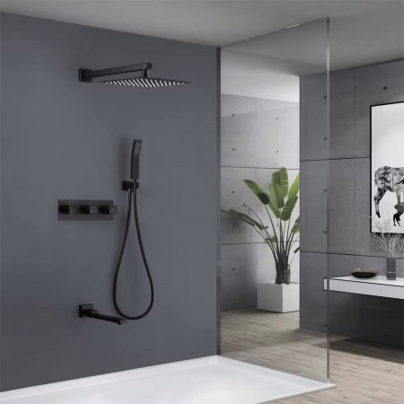 SD004Rectangular Constant Temperature Faucet Shower Set