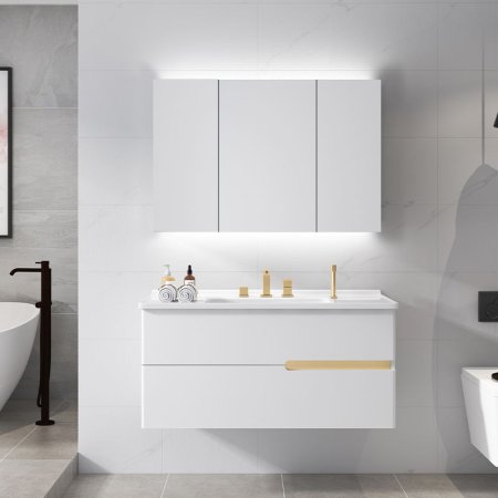 8067 Modern Luxury Wall-Mounted Bathroom Vanity Set