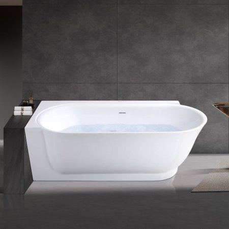 MV048D Corner Freestanding Massage Bathtub