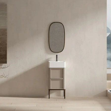 M08 Ceramic Washbasin and Unique Waterproof Bathroom Cabinet