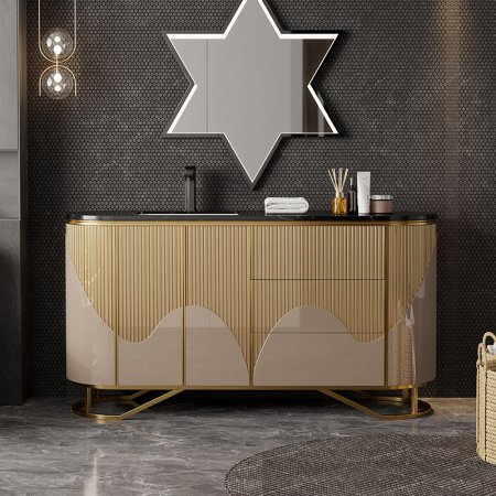 L01 Gold Modern Vanity