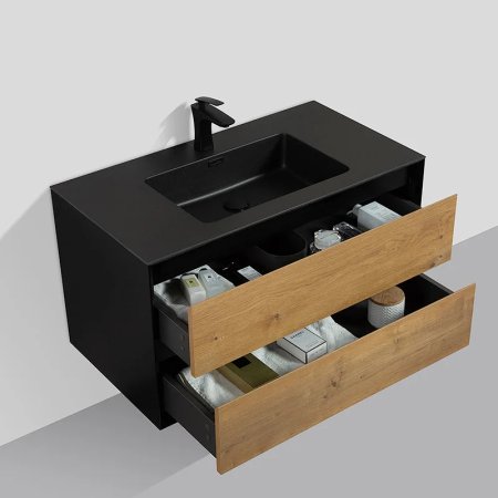 MF3113-800 Matte Black Resin Washbasin