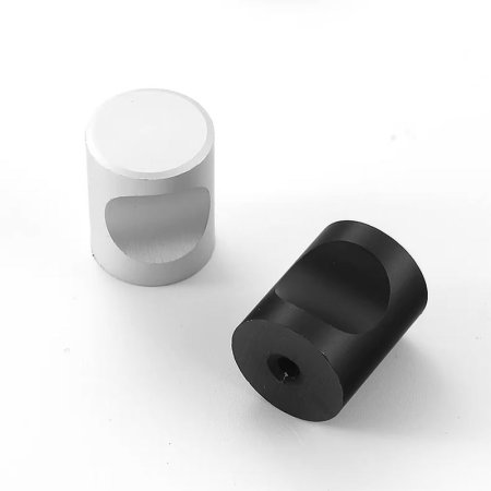 Minimalist cylindrical single-hole handle